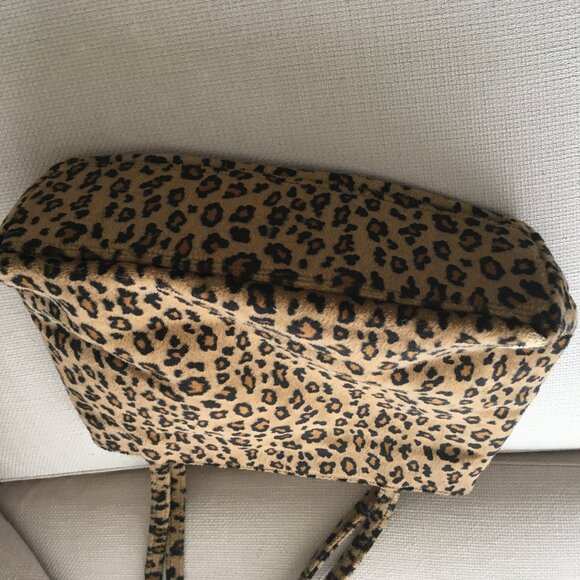 Snazzy Kate Spade Furred Leopard Vintage Shopper Shoulder Bag EUC - Picture 3 of 7
